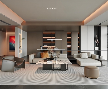 Modern A Living Room-ID:457468994