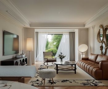 French Style A Living Room-ID:748634107