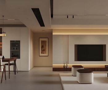 New Chinese Style A Living Room-ID:100636969