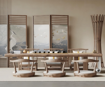 New Chinese Style Tea Tables And Chairs-ID:115072974