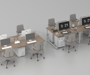 Modern Office Desk And Chair-ID:207376001