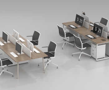 Modern Office Desk And Chair-ID:380639083