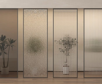 Modern Glass Screen Partition-ID:876239063