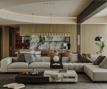 Modern A Living Room-ID:813399082