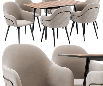Modern Dining Table And Chairs-ID:541631942