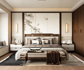 New Chinese Style Bedroom-ID:249968058