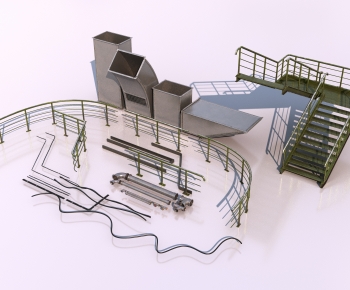 Industrial Style Guardrail-ID:351224906