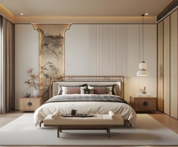 New Chinese Style Bedroom-ID:238297942