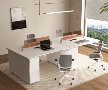 Modern Office Desk And Chair-ID:728401905