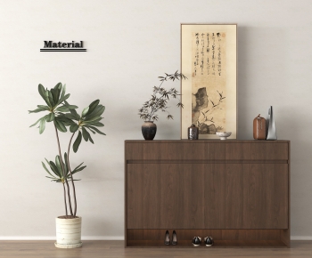New Chinese Style Shoe Cabinet-ID:869688033