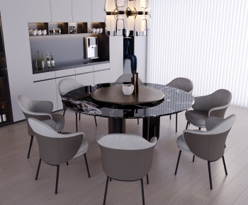 Modern Dining Table And Chairs-ID:159619099