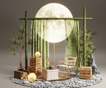 New Chinese Style Plant Landscaping-ID:610968113