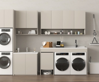Modern Laundry Cabinet-ID:623318914