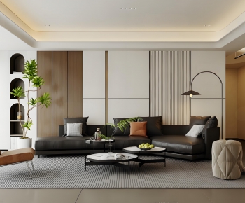 Modern A Living Room-ID:595320943