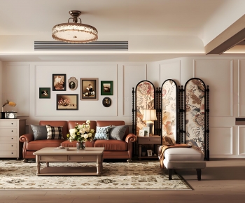 French Style A Living Room-ID:286051036