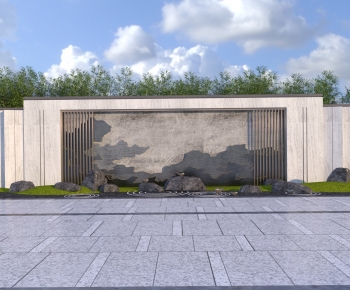 New Chinese Style Landscape Wall-ID:805671936