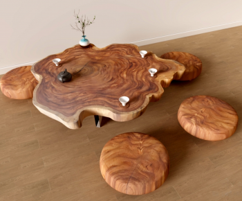 Wabi-sabi Style Tea Tables And Chairs-ID:864443064