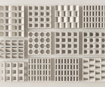 Modern Cement Brick Screen Partition-ID:737411988