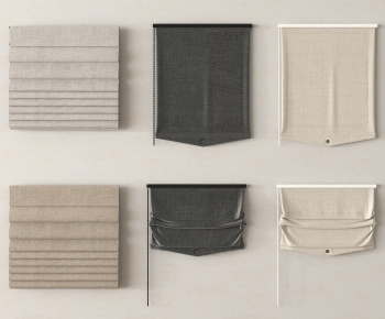 New Chinese Style Roman Curtain-ID:498455053