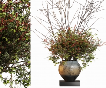 Modern Potted Green Plant-ID:307216886