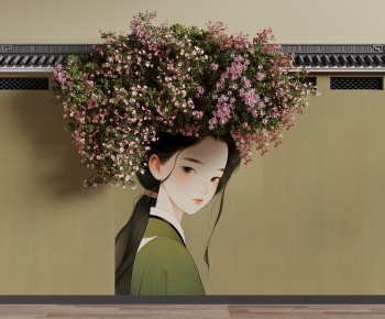 New Chinese Style Landscape Wall-ID:141339064