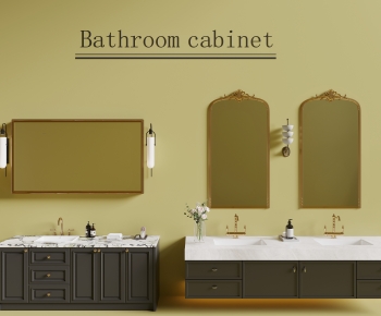 French Style Bathroom Cabinet-ID:234498022