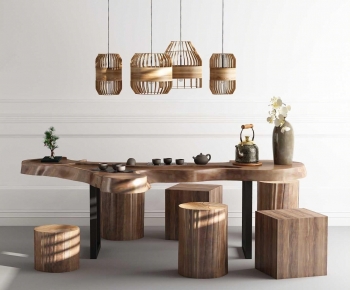 New Chinese Style Tea Tables And Chairs-ID:904181065