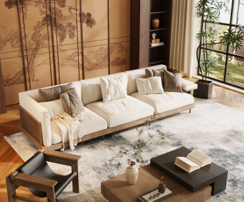 New Chinese Style Sofa Combination-ID:718970069