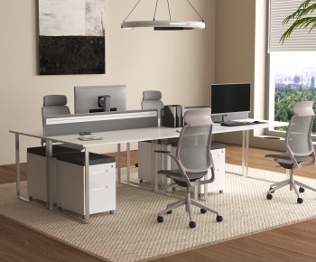 Modern Office Desk And Chair-ID:626390077