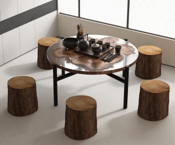 Modern Tea Tables And Chairs-ID:963633064