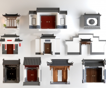 New Chinese Style Gate-ID:858381035