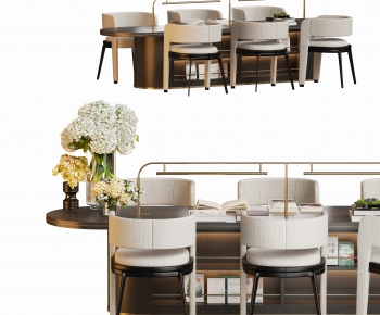 Modern Computer Desk And Chair-ID:335455891