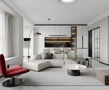 Modern A Living Room-ID:404202945