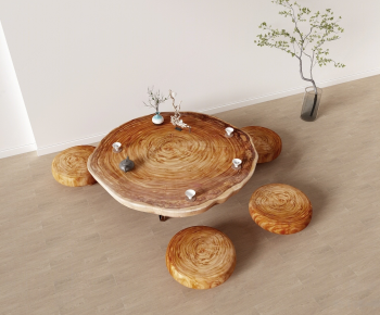 Wabi-sabi Style Tea Tables And Chairs-ID:997492074