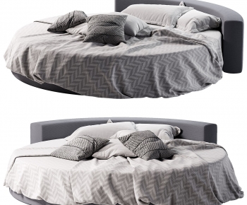 Modern Round Bed-ID:237838037