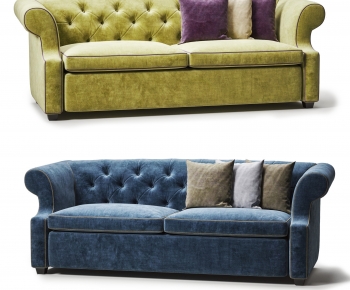 Simple European Style Three-seat Sofa-ID:614259223