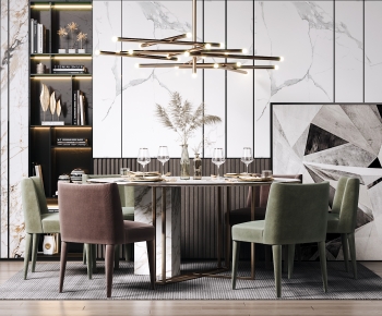 Modern Dining Table And Chairs-ID:811770925