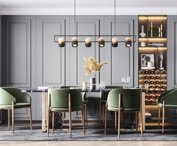 Modern Dining Table And Chairs-ID:683470966