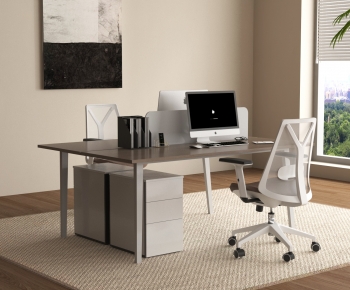 Modern Office Desk And Chair-ID:274200489