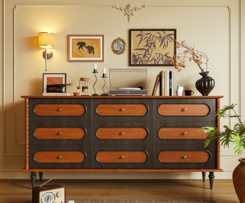 French Style Entrance Cabinet-ID:347981931
