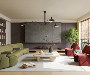 Modern A Living Room-ID:166122915