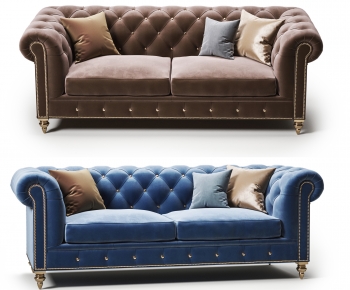 Simple European Style A Sofa For Two-ID:366250048