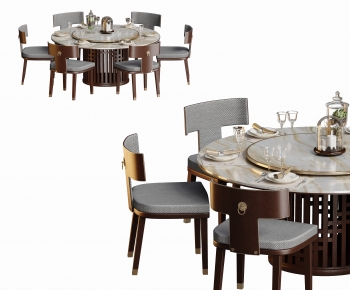 New Chinese Style Dining Table And Chairs-ID:972748046