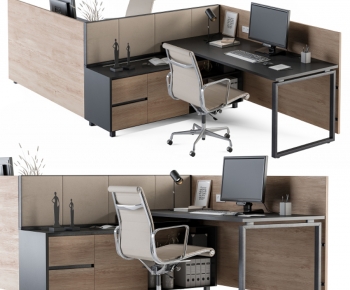 Modern Office Desk And Chair-ID:200891026