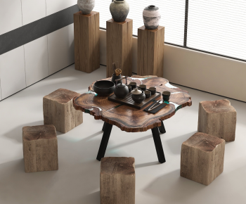 Wabi-sabi Style Tea Tables And Chairs-ID:942913067