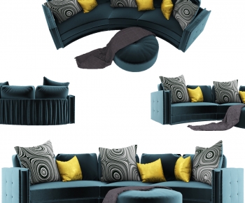 Modern Curved Sofa-ID:500626096