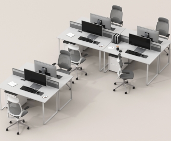 Modern Office Desk And Chair-ID:853355889