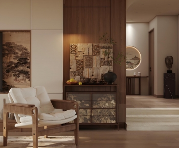 New Chinese Style Side Cabinet-ID:752314095