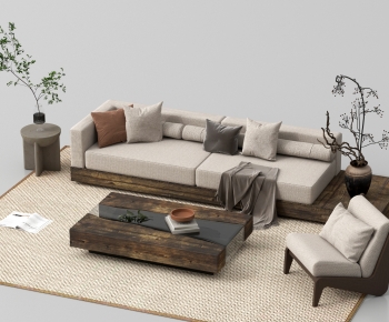 Wabi-sabi Style Sofa Combination-ID:701495896