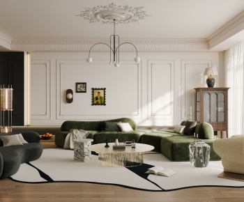 French Style A Living Room-ID:158526904